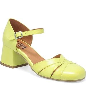 MIZ MOOZ- Storie-yellow Leather Sandals-Ankle Sz 37-NWT